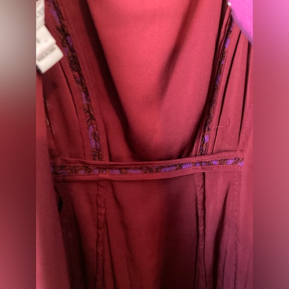 Diane Von Furstenberg Strapless Purple Sheath Dress Dress Red Lace - Picture 9 of 14